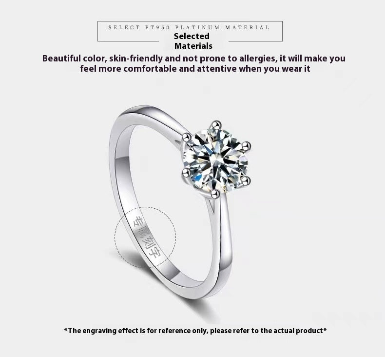 Moissanite Diamond Ring Carat Classic Couple