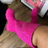 Mid Calf Boots Fashion Platform Western Boots Women Autumn Winter Shoes