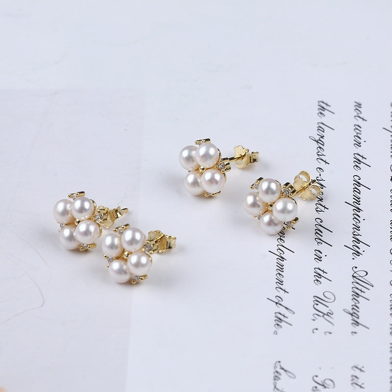 Pearl Stud Earrings Temperament Versatility, Fashion And Personality