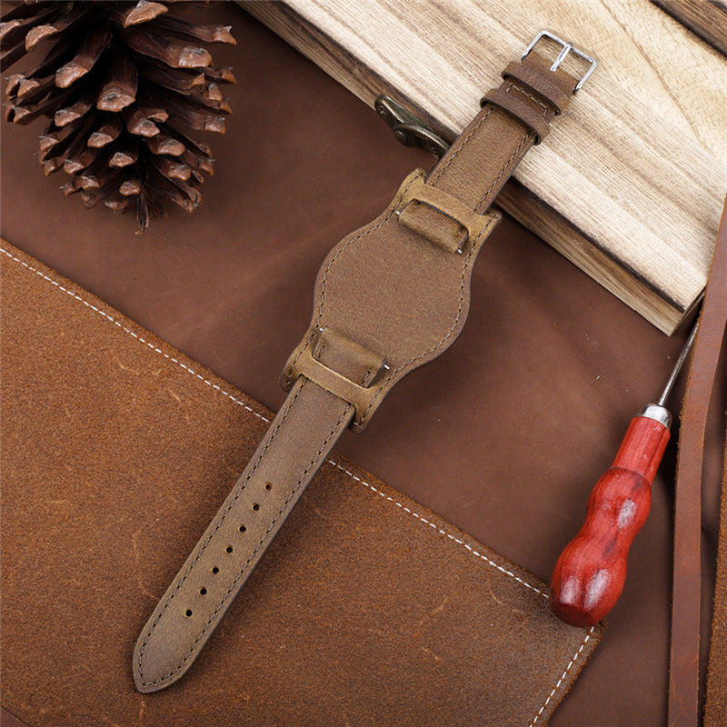 First Layer Cowhide Base Support Tray Strap