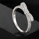 Exquisite Bow Rhinestone Zircon Crystal Ring