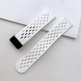 Simple Solid Color Magnetic Buckle Breathable Hole Strap