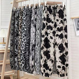 Tie-dyed Ink Painting Thin Ice Silk Leisure Sports Jogger Pants