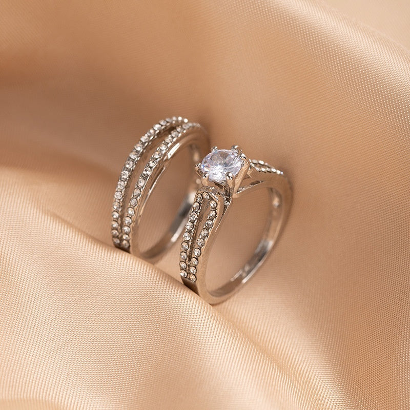 Zircon Ring High-grade Fashion Diamond