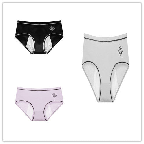 Threaded cotton sanitary panties