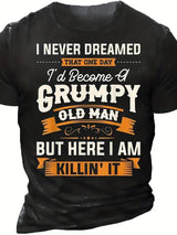 Exercise Casual Men's Clothes Cartoon Anime Round Neck T-shirt