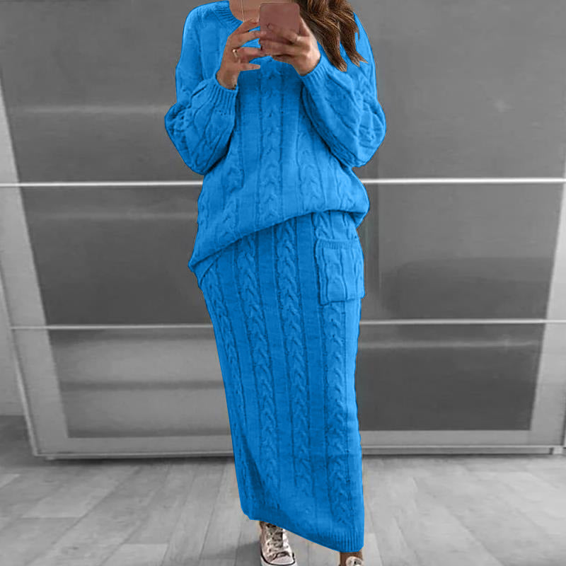 Fashion twist sweater set