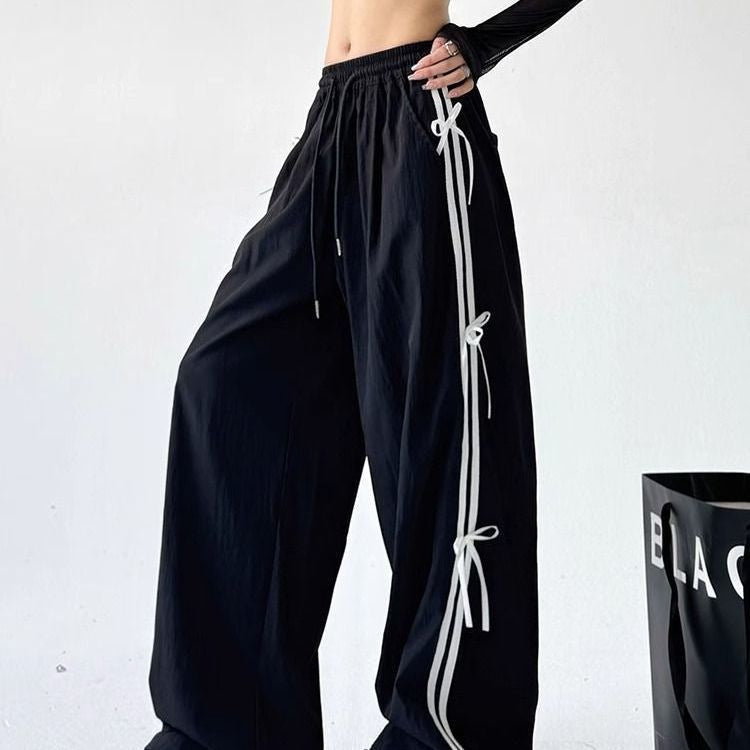 Bow Tie White Pants Leisure Cargo