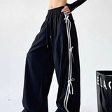 Bow Tie White Pants Leisure Cargo