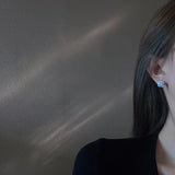 Square Diamond Female Simple Cold Style Earrings