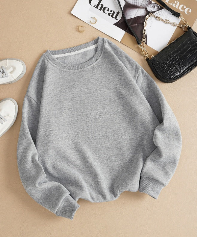 Thermal Lined Sweatshirt,Long Sleeve Tops Graduation