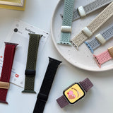 Upgraded Double Loop Knitted Nylon Magnetic Buckle Strap