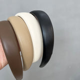 Women's Fashion Vintage Leather Sponge Hair Bands
