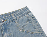 Fashionable White Straight Jeans For Men