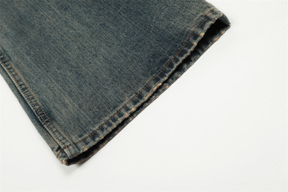 Vintage Washed Skinny Jeans For Men