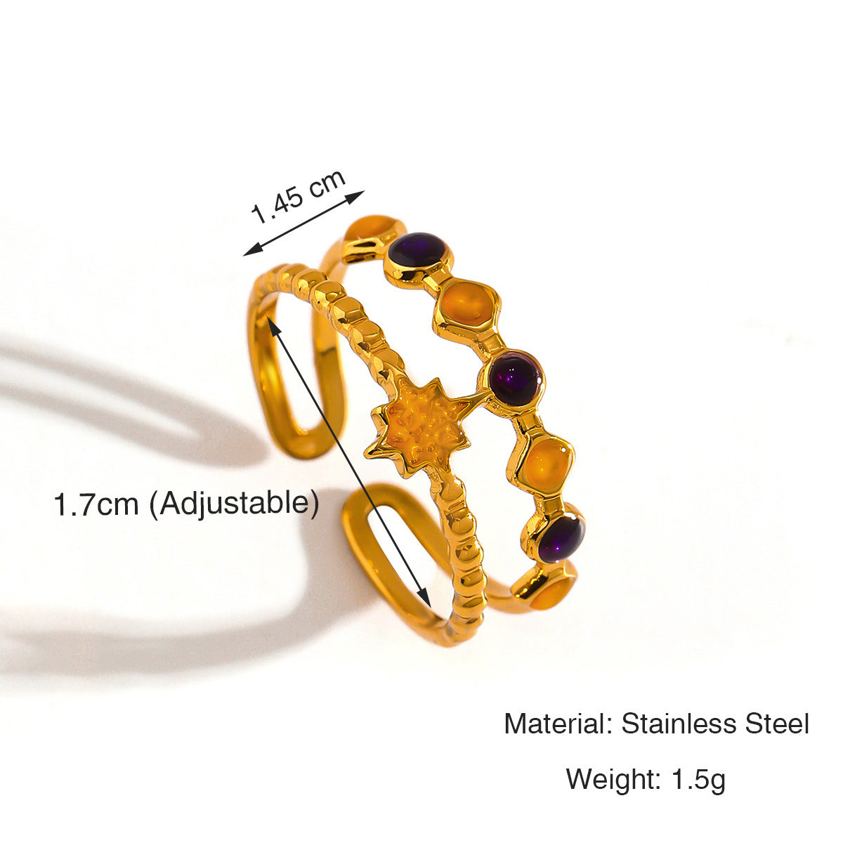 Simple Fashion Stainless Steel Ring For Women