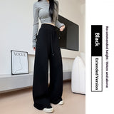 Loose Drooping Straight-leg Pants Sweatpants High Waist Slimming American Wide Leg Pants