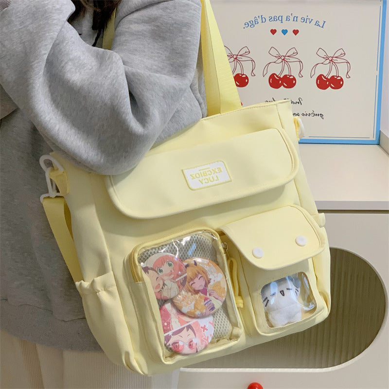Japanese Handbag Large Capacity Student Class Tote Bag Campus Bag
