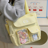Japanese Handbag Large Capacity Student Class Tote Bag Campus Bag