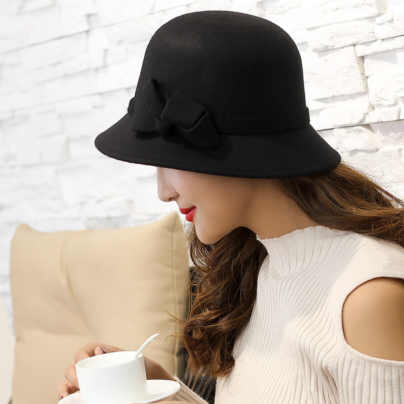 New fashion Korean sunscreen sun shading hat in autumn and winter imitation wool hat leisure outdoor hair basin cap