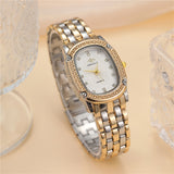 Rhinestone Luxury Multi-color Oval Dial Watch