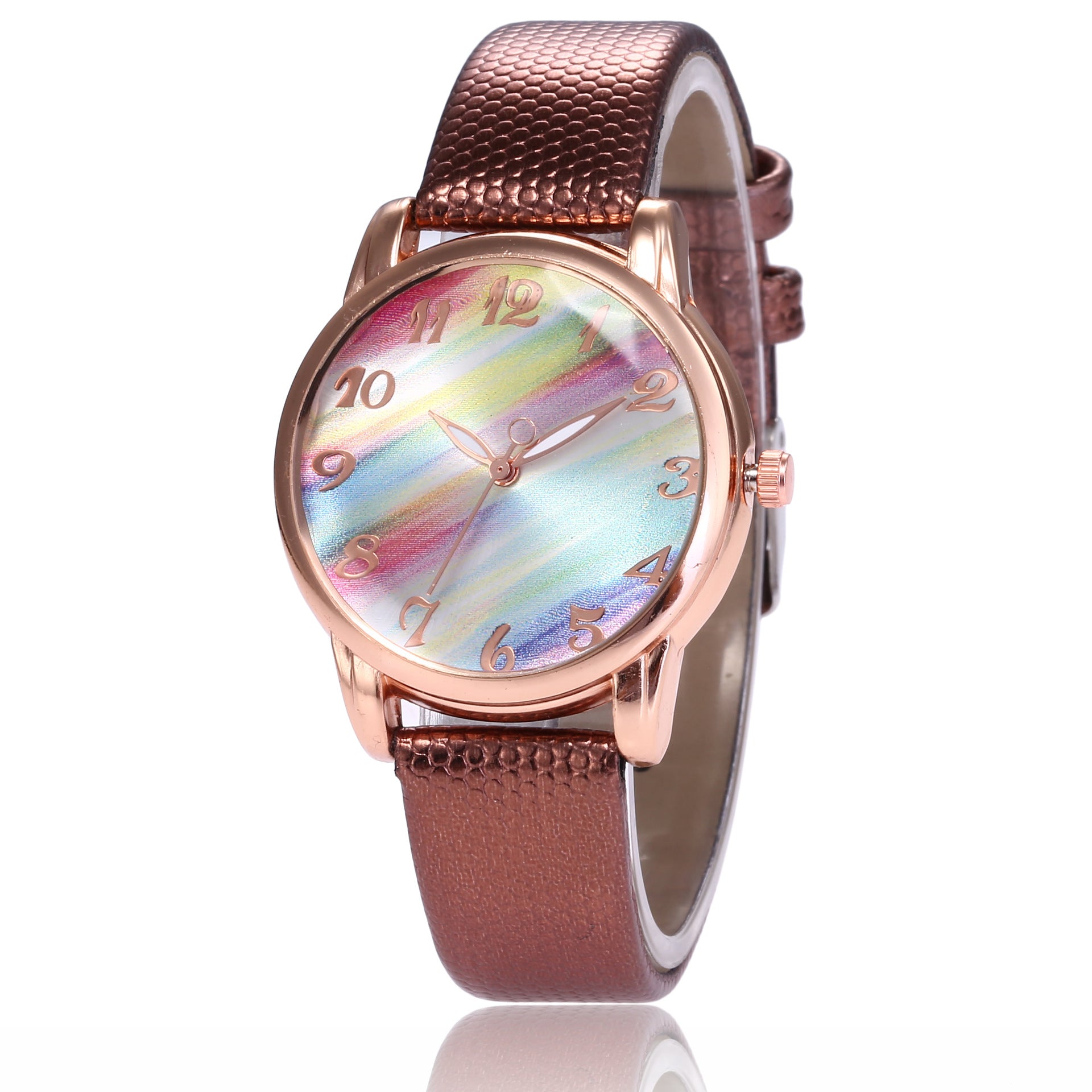 Trendy And Fashionable Rainbow Face Women's Watch
