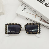 Women's Glasses Sunglasses With Diamond Small Frame Sun Vacation Beach
