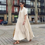 Plus Size Women's Fashion Casual Polo Collar Dress