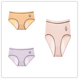 Threaded cotton sanitary panties