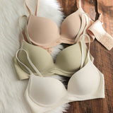 Ladies Gathering No Steel Ring Simple Breathable Underwear Bra