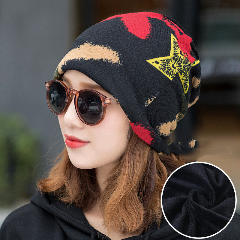 Hat Women's Autumn and Winter Fashion Multifunctional Hood