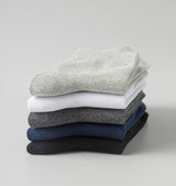 Breathable Mid-Calf Large Size 5 Pairs Solid Color Business Cotton Socks All-Season Long Socks