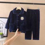 Flannel Pajamas Children's Coral Velvet Pajamas Suit