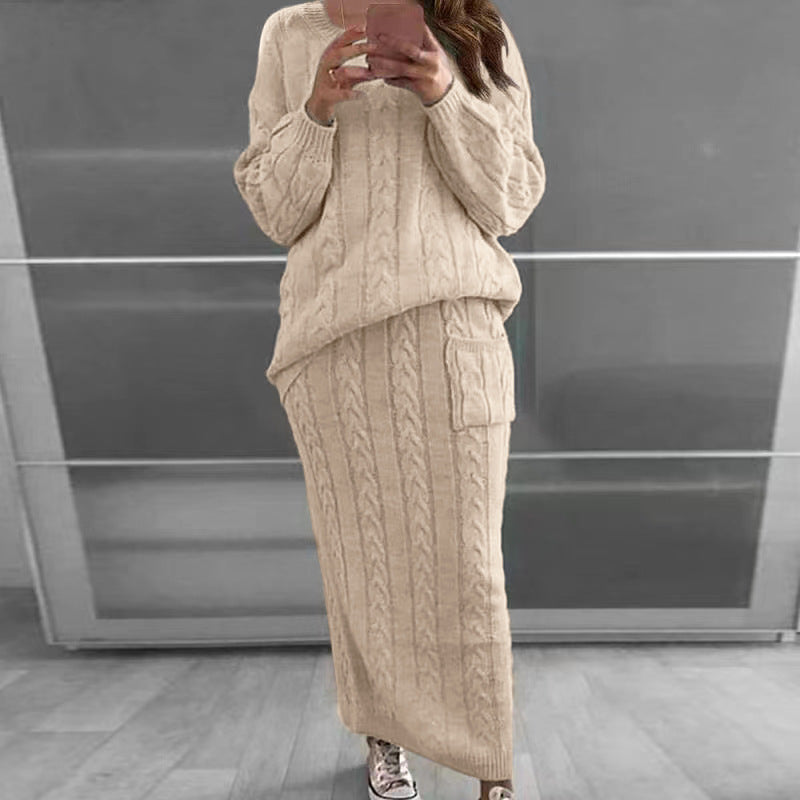 Fashion twist sweater set