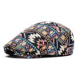 Ethnic Style Beret Leisure Jacquard Hat