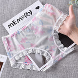 Ladies Printed Mesh Japanese Perspective Panties