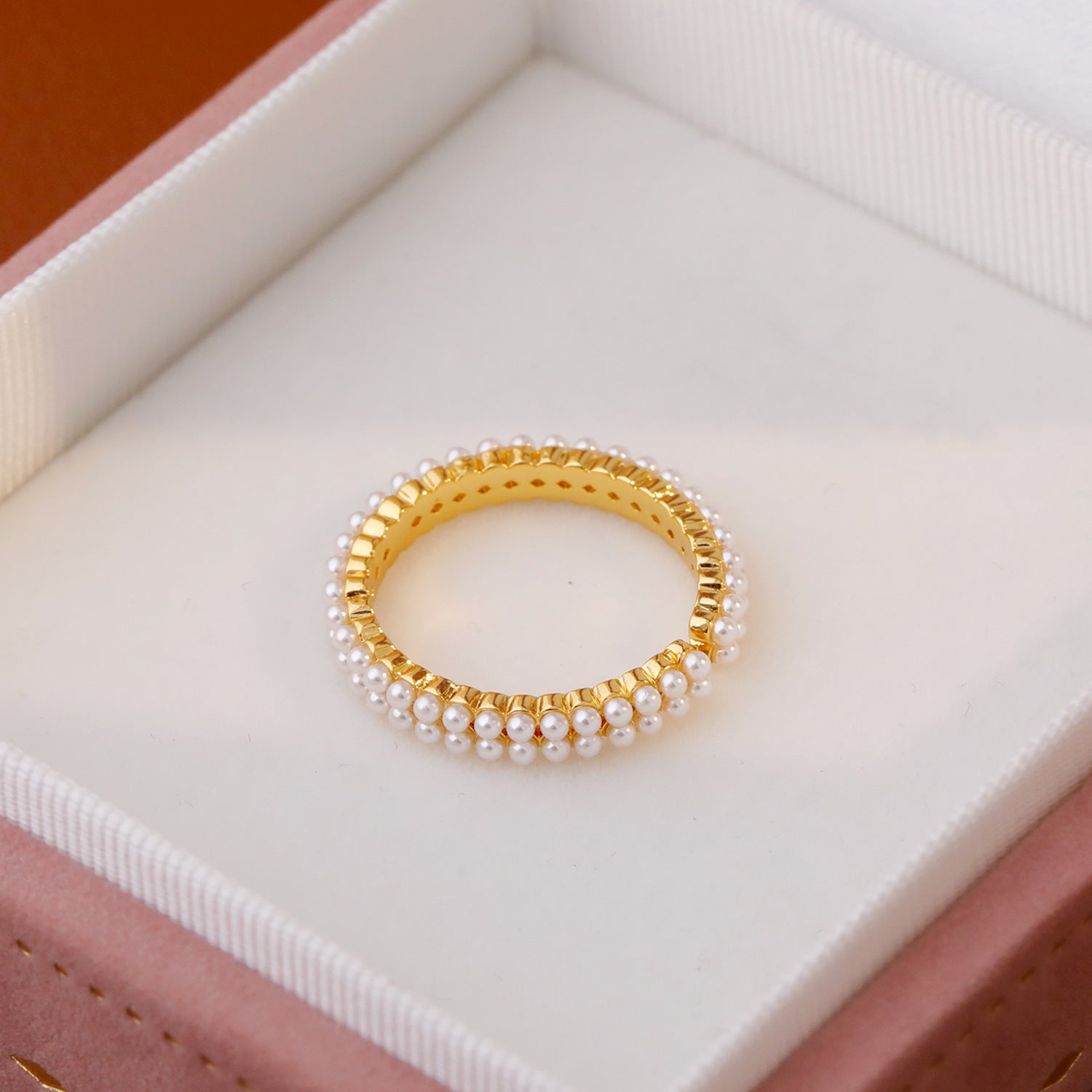 Niche Design Pearl Women's Ins Sweet Temperament Ring