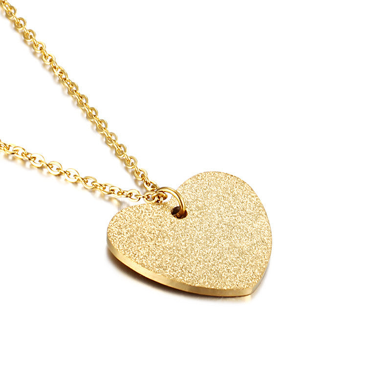 Women's Simple Fashion Japan And South Korea Heart-shaped Necklace