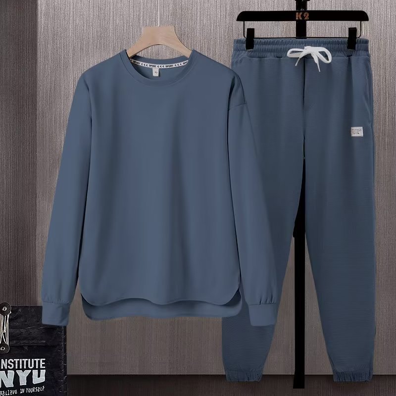 Long Sleeve Trousers Suit Men's Autumn Loose And Simple