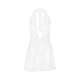 Chiffon Women's Clothing Sleeveless Halter Dress