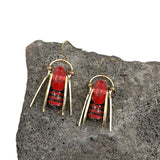 Creative Retro Animal Multi-color Bee Long Alloy Trendy Earrings