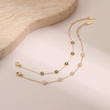 Light Luxury Fritillary Stainless Steel Bracelet 18K Gold Plating Exquisite Design Sense Ornament