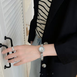 Classic Style Natural Freshwater Pearl Berm Plate Watch For Women