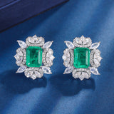 Retro Artificial Emerald Leopard Luxury Inlaid Suit