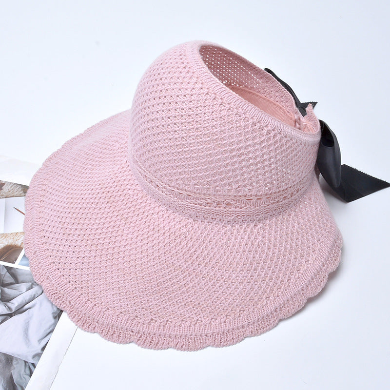 Outdoor bow hat with big bow