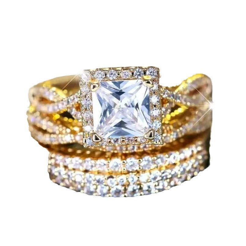 Fashion New Creative Three-piece Set Couple Rings