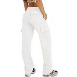 Multi-pocket Cargo Pants Casual Loose Sports Fitness Wide Leg Pants