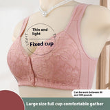 Middle-aged And Elderly Underwear Ladies Underwired Vest-style Plus Size Bra