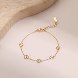 Light Luxury Fritillary Stainless Steel Bracelet 18K Gold Plating Exquisite Design Sense Ornament