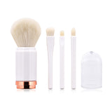 Retractable double head makeup brush